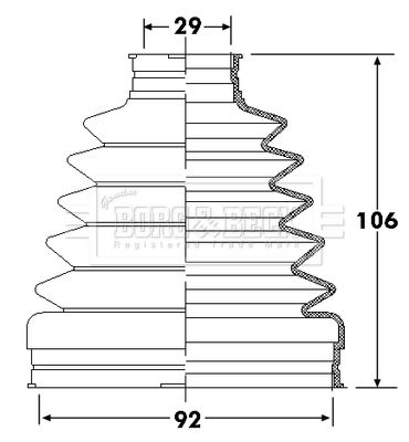 Пильник ШРКШ BORG & BECK BCB6307 - zapix