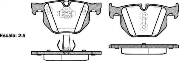 Гальмівні колодки дискові WOKING P281361 - zapix