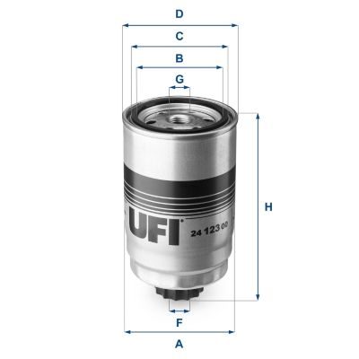 Паливний фільтр UFI 2412300 - zapix