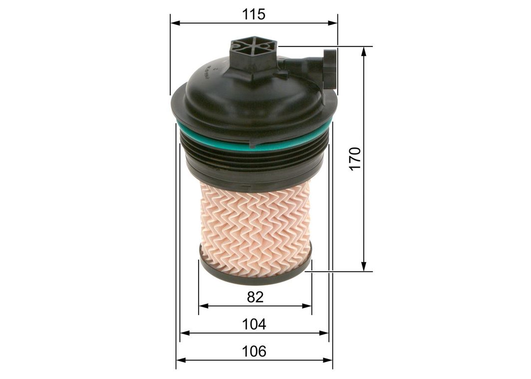 Паливний фільтр BOSCH F026402247 - zapix