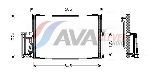 Радіатор кондиціонера AVA QUALITY COOLING OLA5241 - zapix