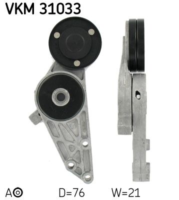 Натяжний пристрій ременя поліклінового SKF VKM31033 - zapix