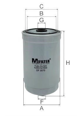 Паливний фільтр MFILTER DF3570 - zapix