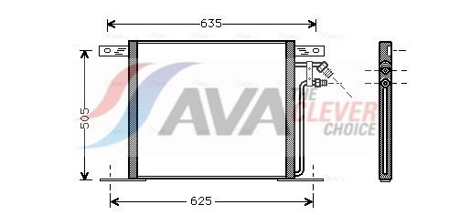 Радіатор кондиціонера AVA QUALITY COOLING MS5220 - zapix