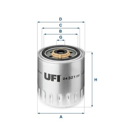 Паливний фільтр UFI 2432100 - zapix