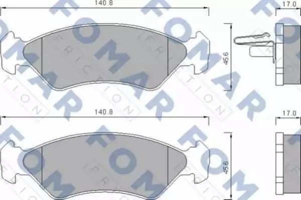 Гальмівні колодки дискові FOMAR FRICTION FO633481 - zapix