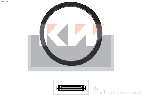 Прокладка термостата KW 590568 - zapix