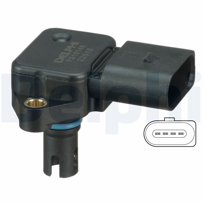 Датчик тиску наддува DELPHI PS10146 - zapix