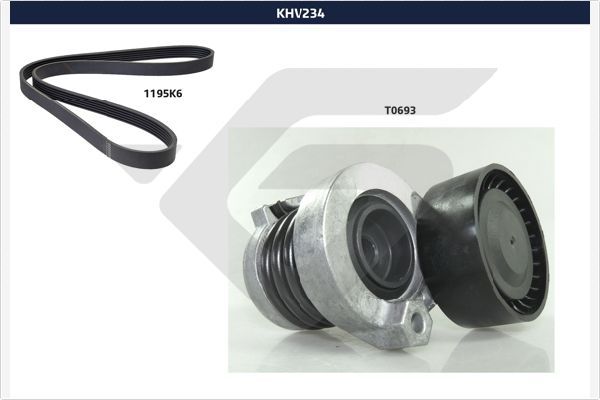 Комплект поліклинових ременів HUTCHINSON KHV234 - zapix