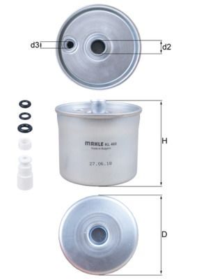 Паливний фільтр MAHLE KL468 - zapix