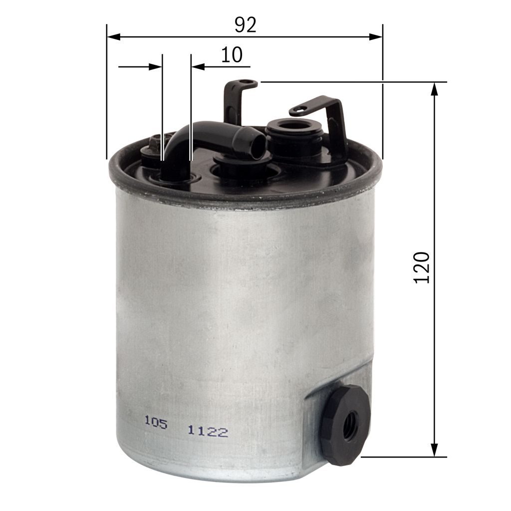 Паливний фільтр BOSCH F026402044 - zapix