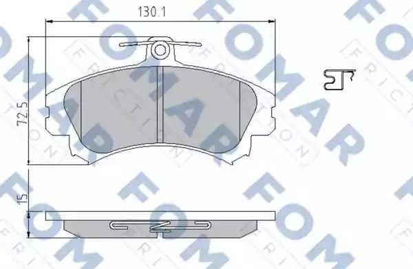 Гальмівні колодки дискові FOMAR FRICTION FO638081 - zapix