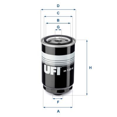 Паливний фільтр UFI 2412200 - zapix