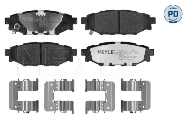 Гальмівні колодки дискові MEYLE 0252427114PD - zapix