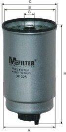 Паливний фільтр MFILTER DF325 - zapix