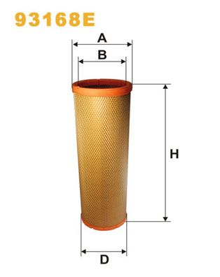 Повітряний фільтр WIX FILTERS 93168E - zapix