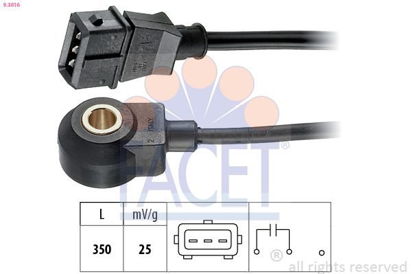 Датчик детонації FACET 93016 - zapix