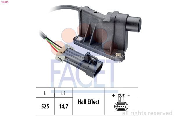 Датчик положення розподільного вала FACET 90315 - zapix