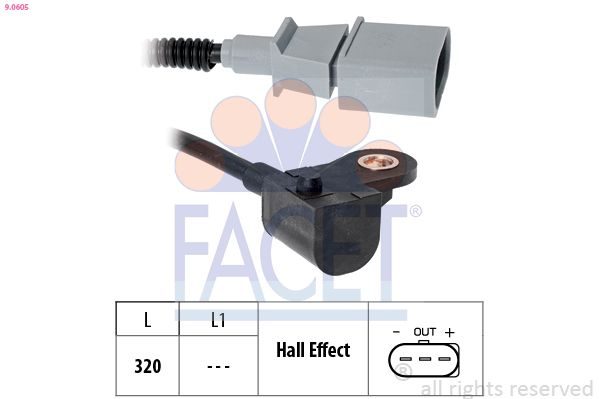 Датчик положення розподільного вала FACET 90605 - zapix
