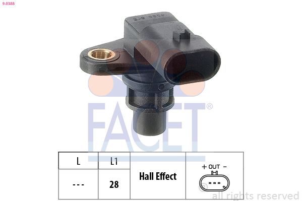 Датчик положення розподільного вала FACET 90388 - zapix