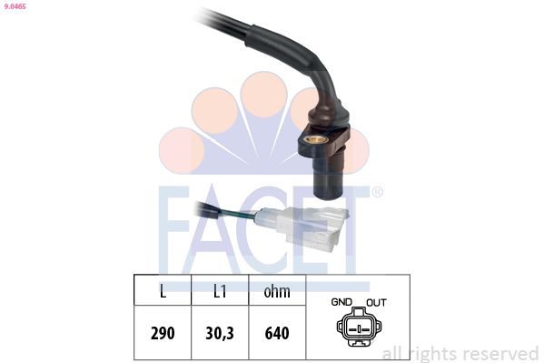 Датчик положення розподільного вала FACET 90465 - zapix