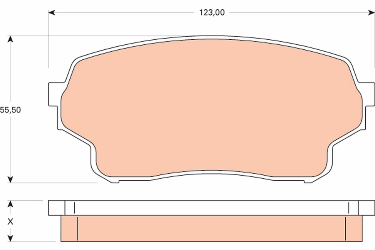 Гальмівні колодки дискові TRW GDB3490 - zapix