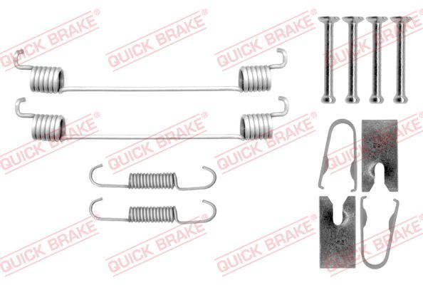 Монтажний комплект барабанних гальмівних колодок QUICK BRAKE 1050040 - zapix