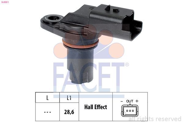 Датчик положення розподільного вала FACET 90551 - zapix