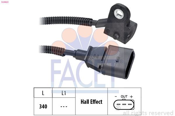 Датчик положення розподільного вала FACET 90423 - zapix