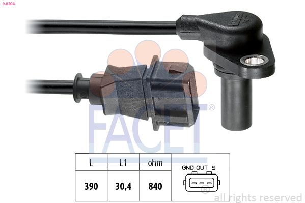 Датчик положення розподільного вала FACET 90204 - zapix