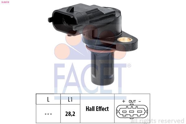 Датчик положення розподільного вала FACET 90619 - zapix