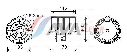 Вентилятор салону AVA QUALITY COOLING HY8556 - zapix