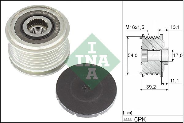 Муфта генератора SCHAEFFLER INA 535037510 - zapix