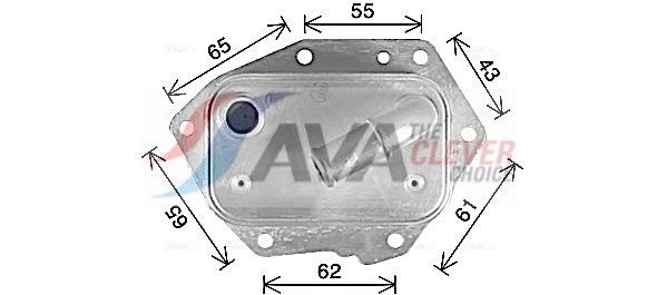 Оливний радіатор двигуна AVA QUALITY COOLING CN3326 - zapix