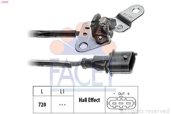 Датчик положення розподільного вала FACET 90355 - zapix