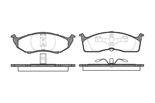 Гальмівні колодки дискові WOKING P710300 - zapix