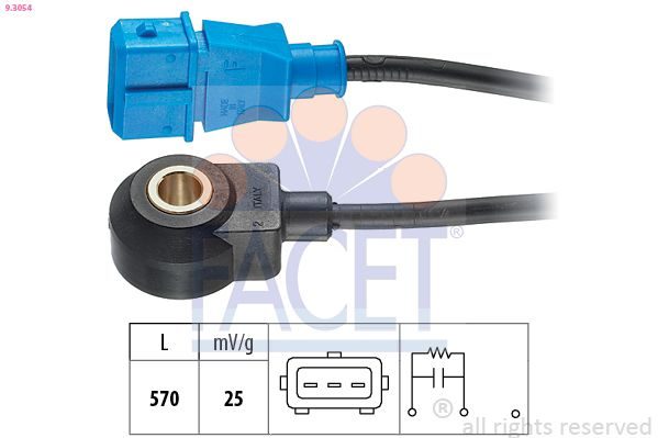 Датчик детонації FACET 93054 - zapix