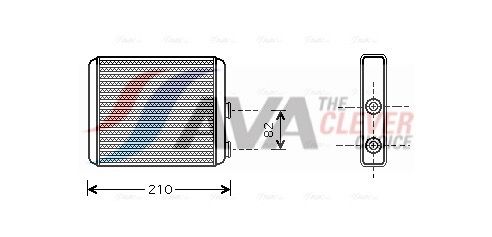 Радіатор пічки AVA QUALITY COOLING OLA6353 - zapix