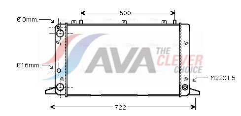 Радіатор охолодження двигуна AVA QUALITY COOLING AIA2047 - zapix