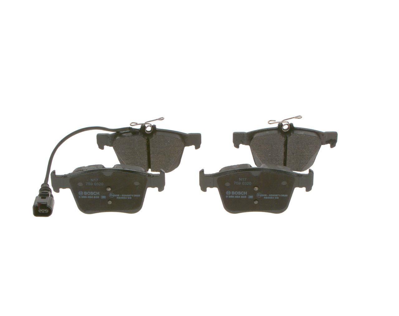 Гальмівні колодки дискові BOSCH 0986494835 - zapix