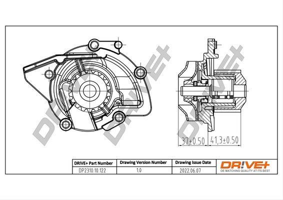 Помпа системи охолодження DR!VE+ DP231010122 - zapix