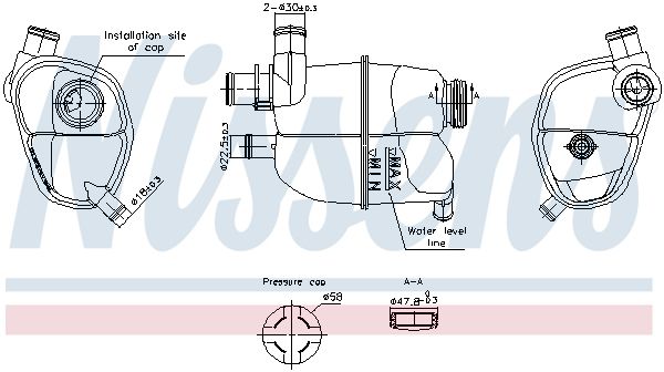 Розширювальний бачок NISSENS 996302 - zapix