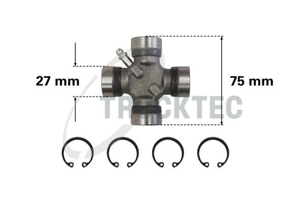Еластична муфта карданного валу TRUCKTEC AUTOMOTIVE 0234041 - zapix