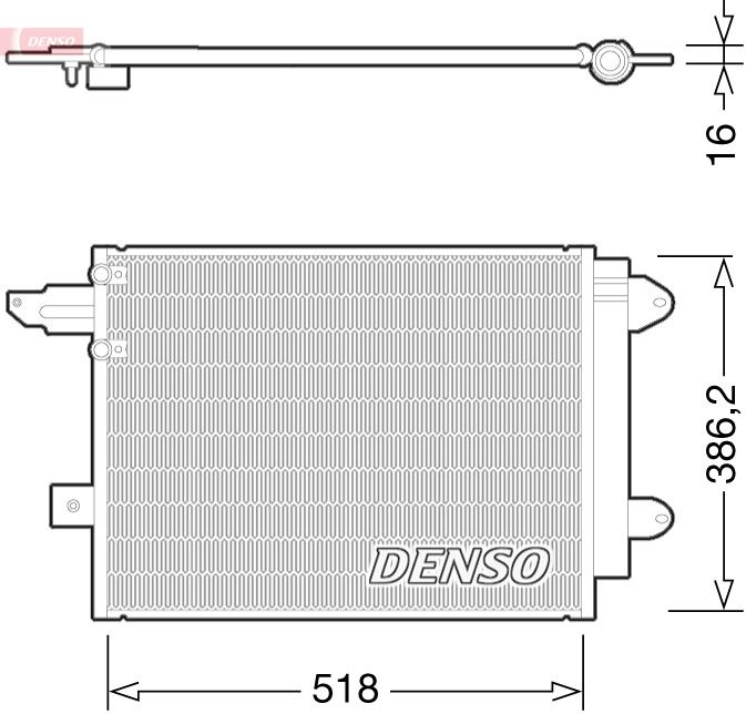 Радиатор кондиционера DENSO DCN02005