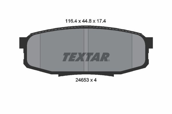 Гальмівні колодки дискові TEXTAR 2465301 - zapix