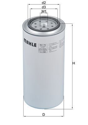 Паливний фільтр MAHLE KC75 - zapix