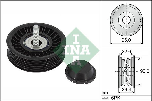 Обвідний ролик ременя приводного SCHAEFFLER INA 532089110 - zapix
