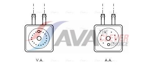 Оливний радіатор двигуна AVA QUALITY COOLING VN3148 - zapix