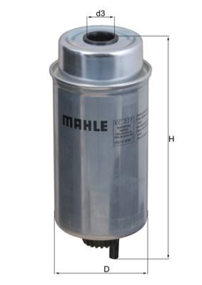 Паливний фільтр MAHLE KC227 - zapix