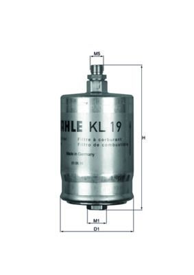 Паливний фільтр MAHLE KL19 - zapix